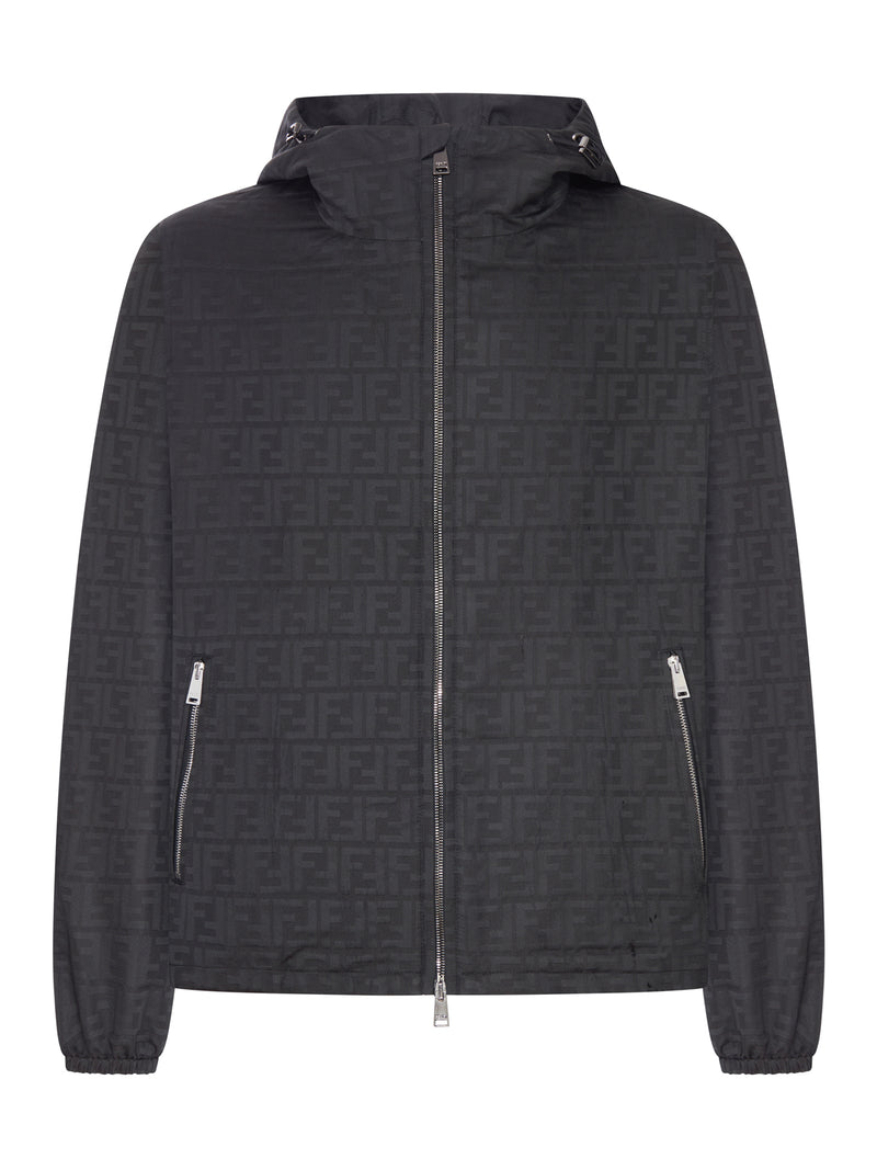 BLOUSON IN NYLON CON MOTIVO FF