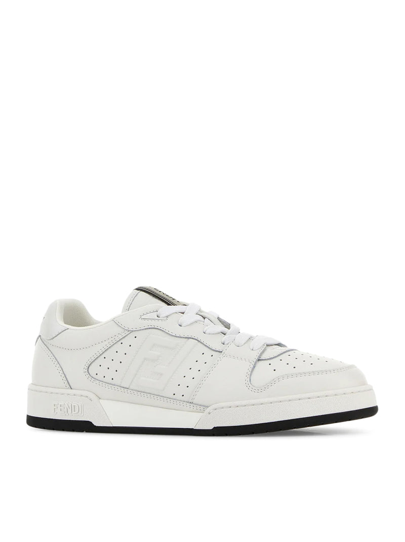 SNEAKERS MATCH IN PELLE BIANCA
