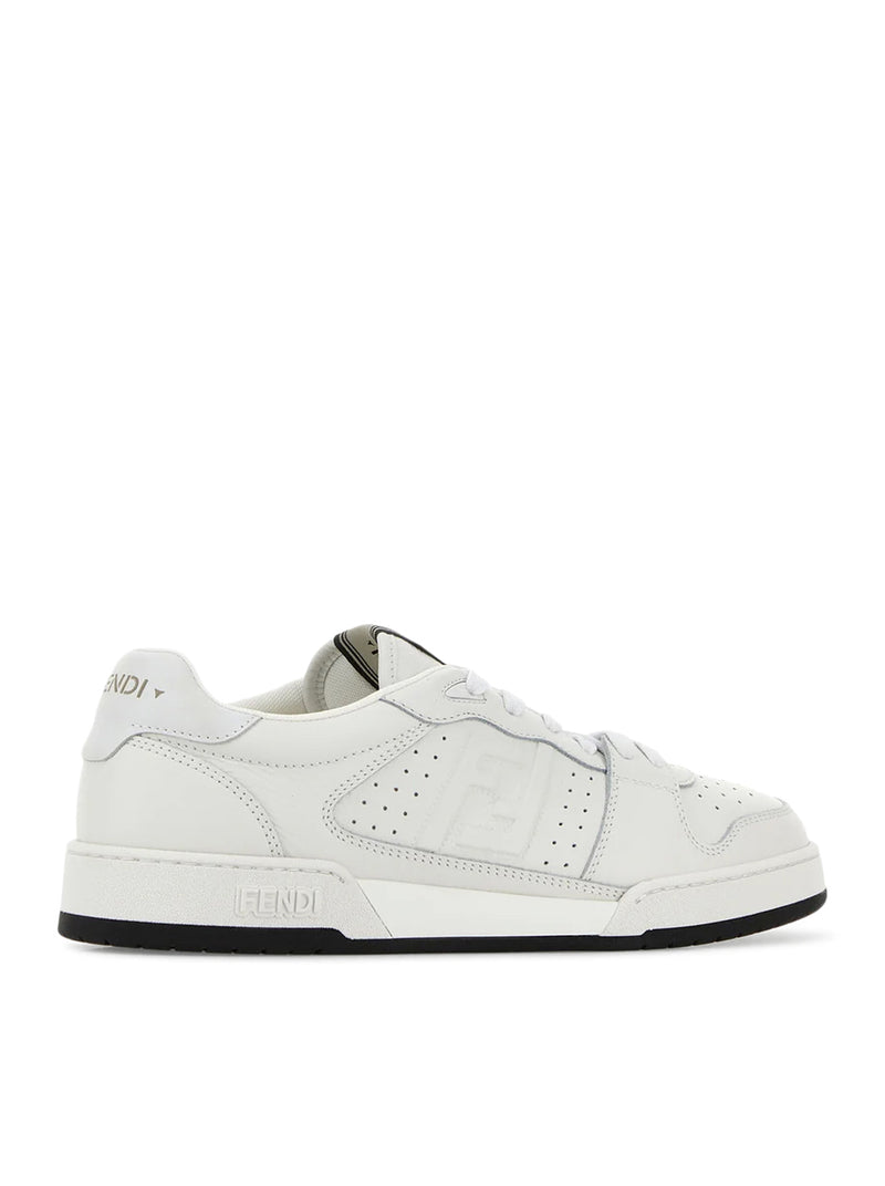 SNEAKERS MATCH IN PELLE BIANCA