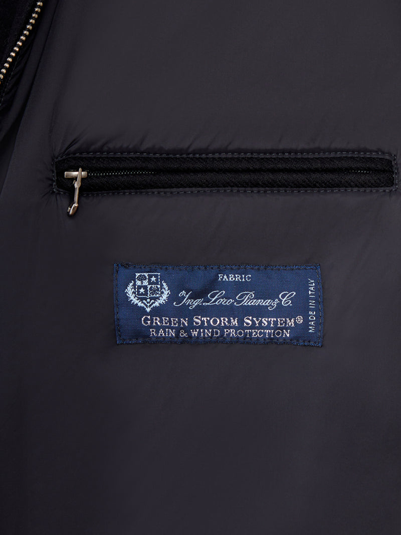GILET IMBOTTITO CON COLLO ALTO E ZIP IN CASHMERE LORO PIANA