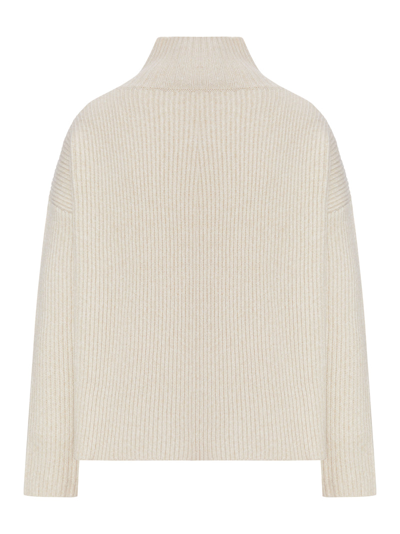 MAGLIONE DOLCEVITA IN LANA A COSTE