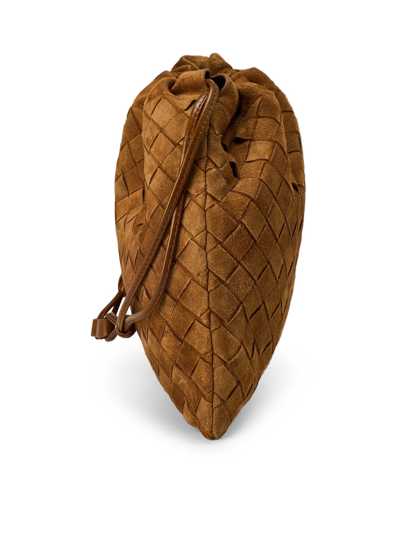 CLUTCH MEDIA IN PELLE SCAMOSCIATA