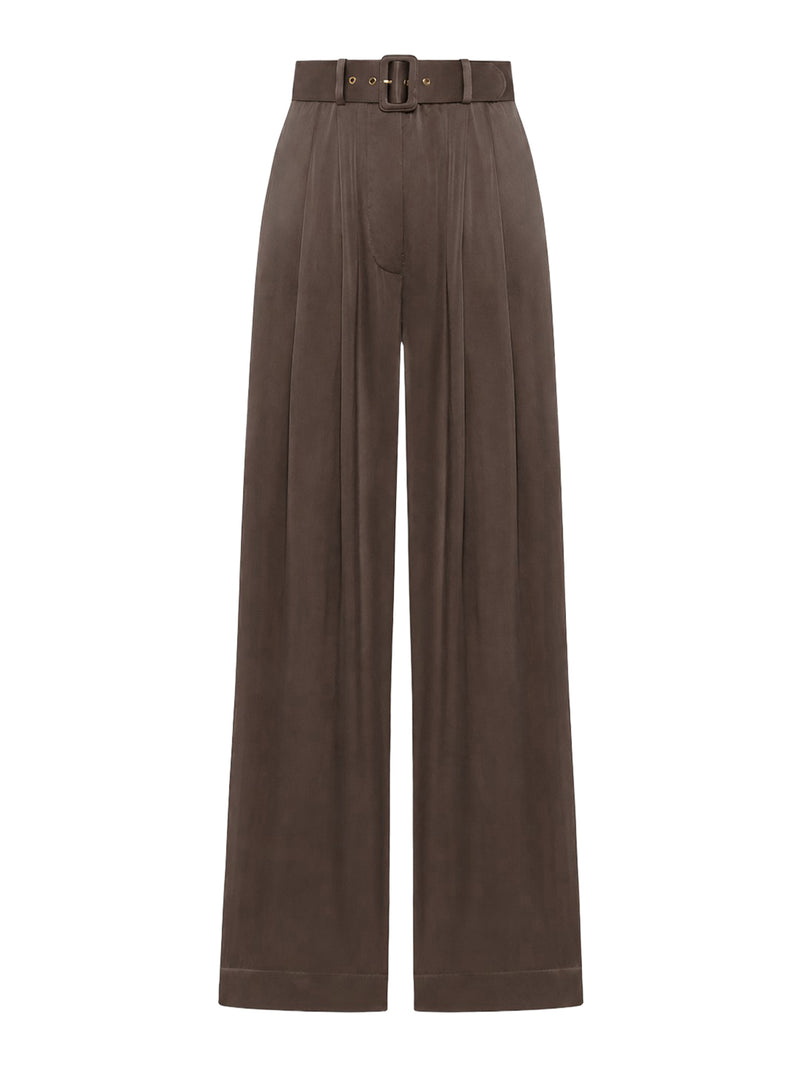 PANTALONI IN SETA WIDE LEG