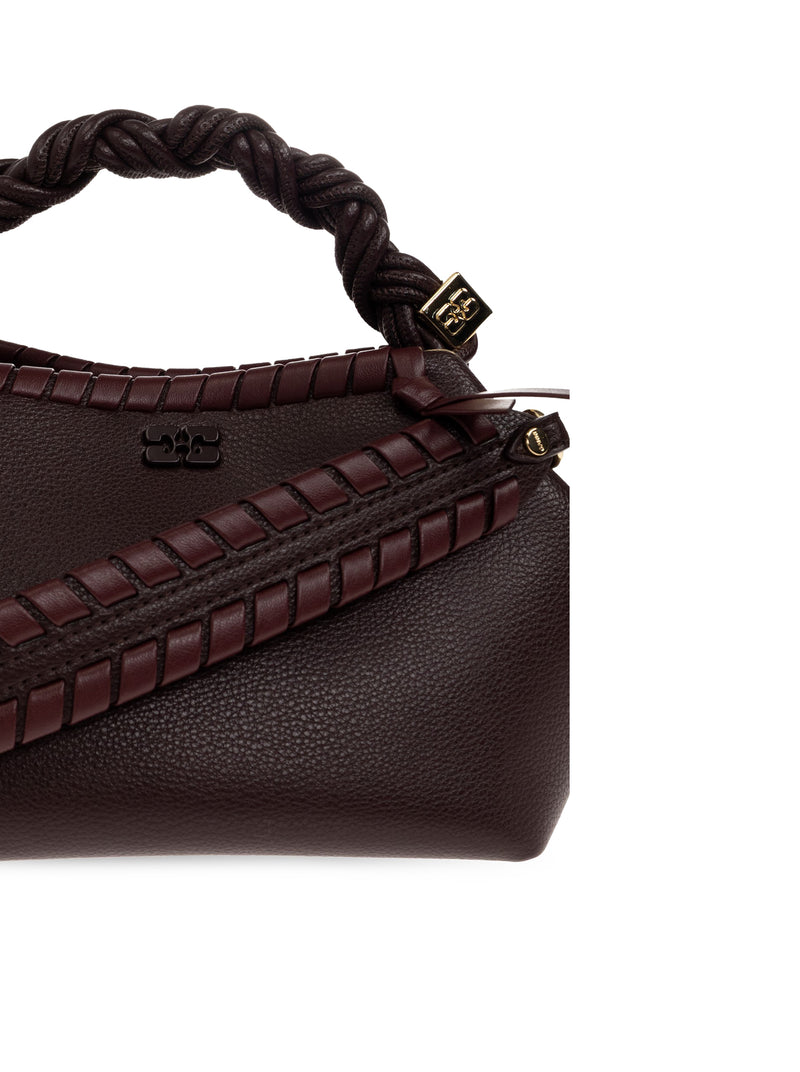 BORSA BOU PICCOLA TRESSÉ IN PELLE MARTELLATA