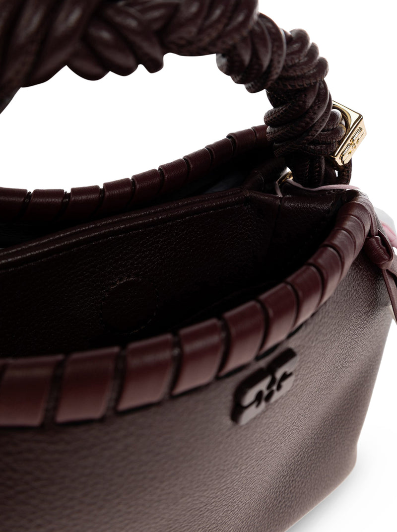 BORSA BOU PICCOLA TRESSÉ IN PELLE MARTELLATA