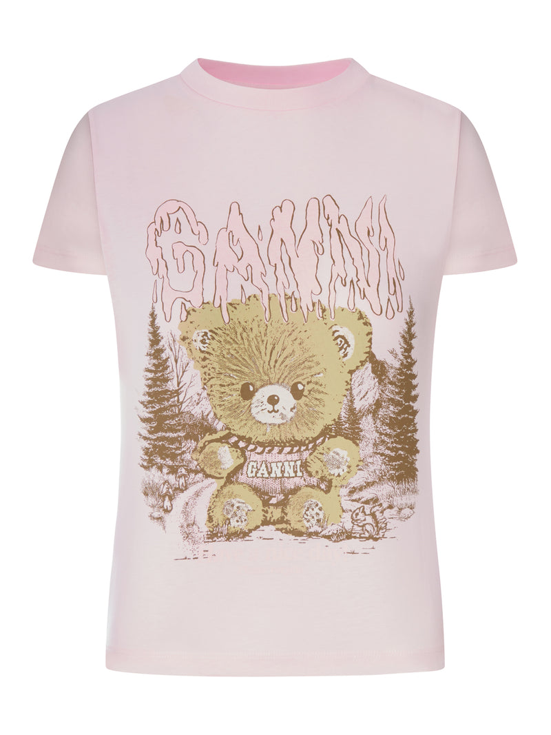 T-SHIRT DALLA VESTIBILITÀ ADERENTE CON STAMPA