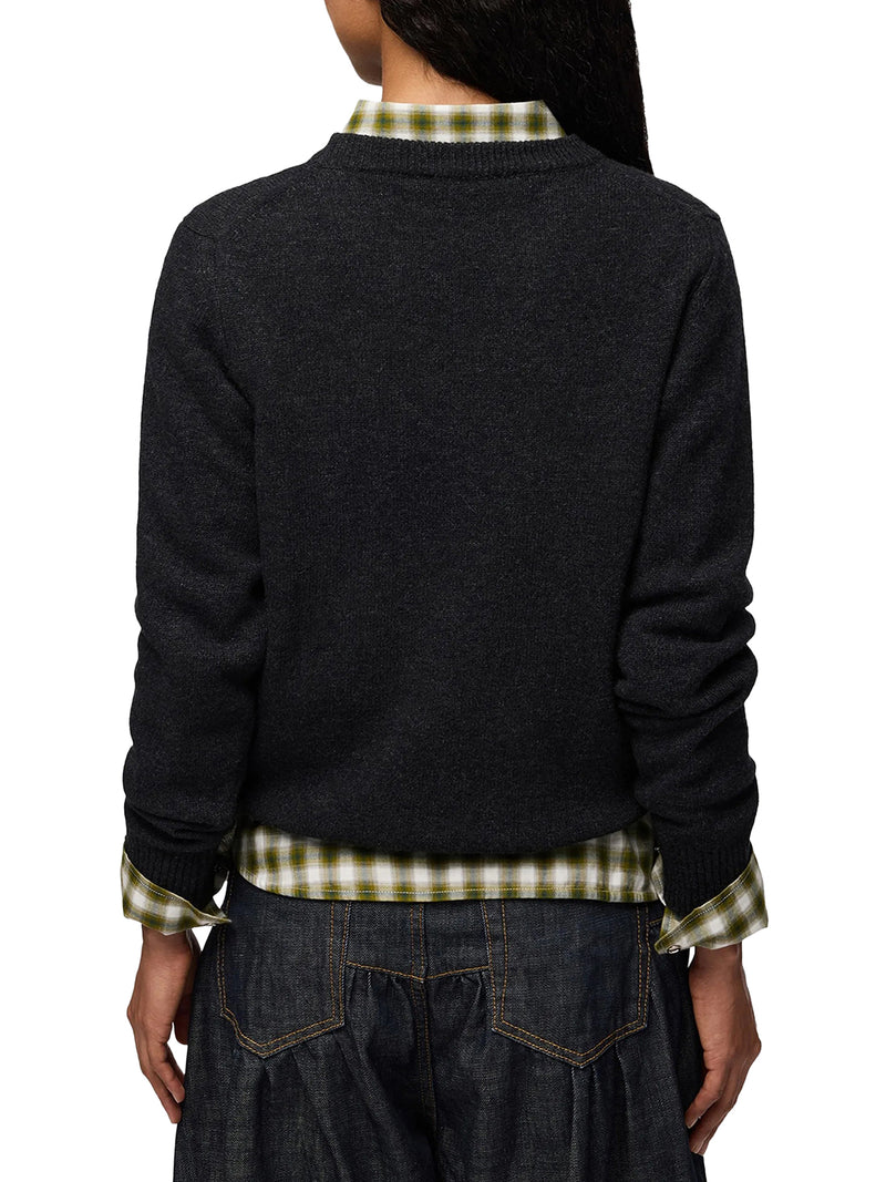 MAGLIONE IN LANA CON GRAFICA TEDDY