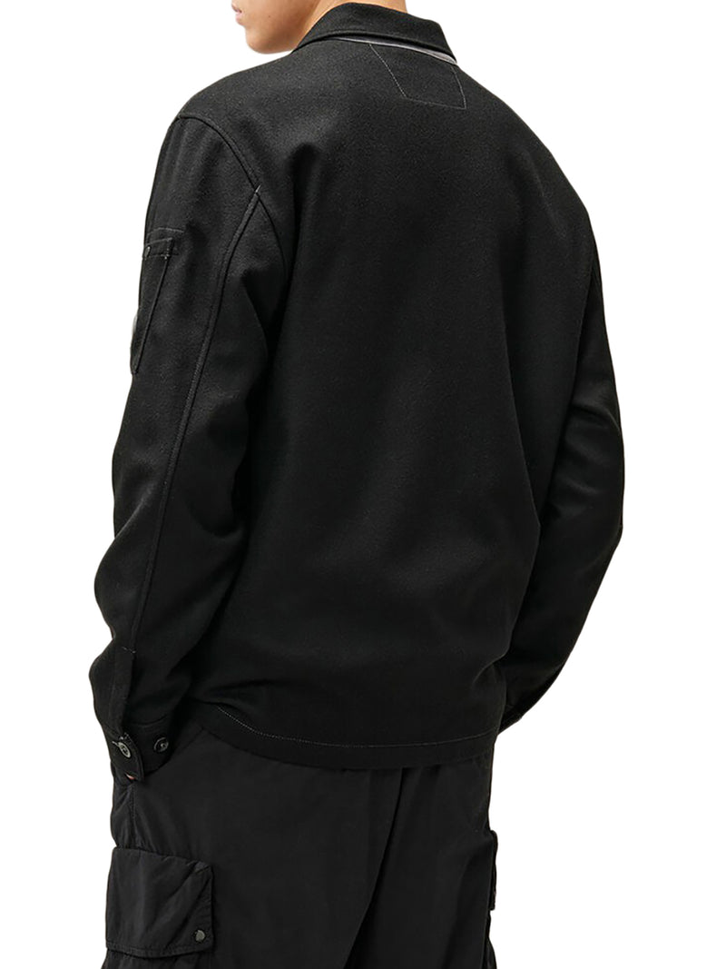 OVERSHIRT IN FELTRO DI LANA