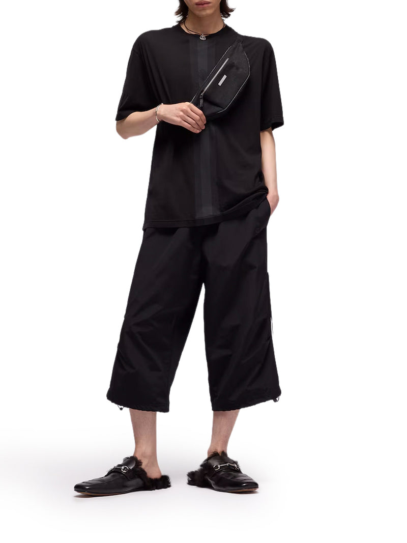 T-SHIRT IN COTONE CON NASTRO WEB TONALE