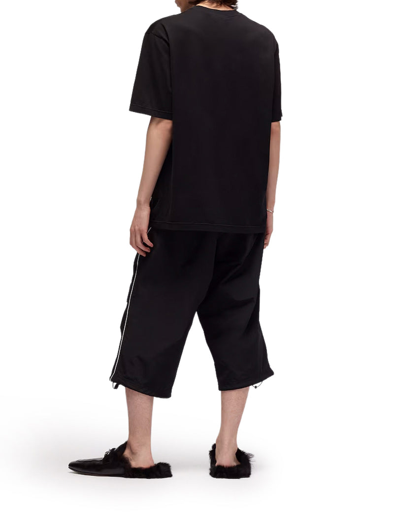 T-SHIRT IN COTONE CON NASTRO WEB TONALE