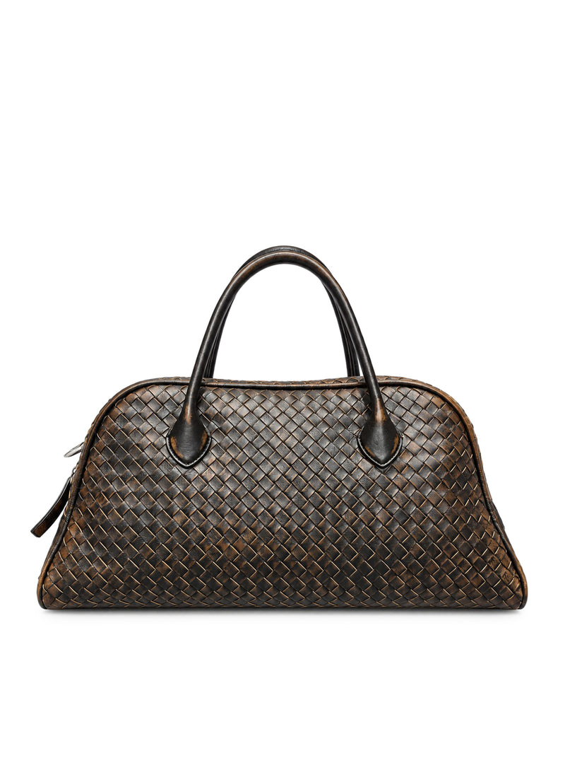 BORSA IN PELLE INTRECCIATA