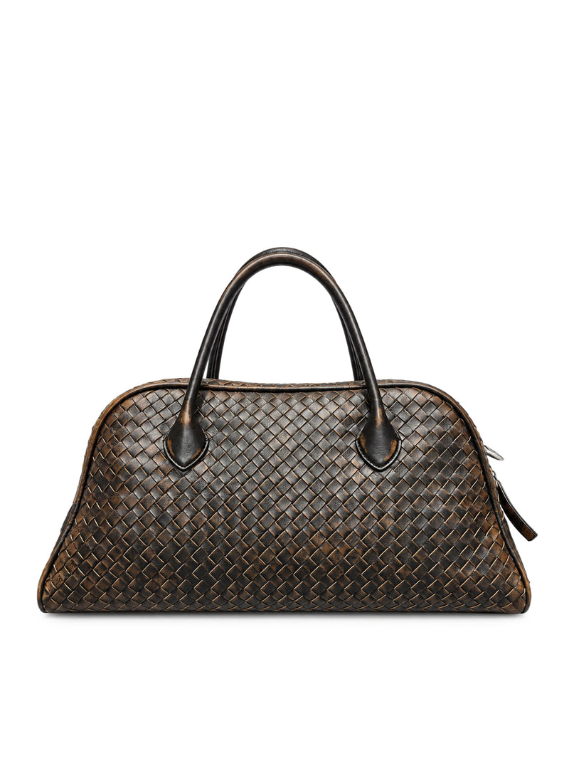 BORSA IN PELLE INTRECCIATA