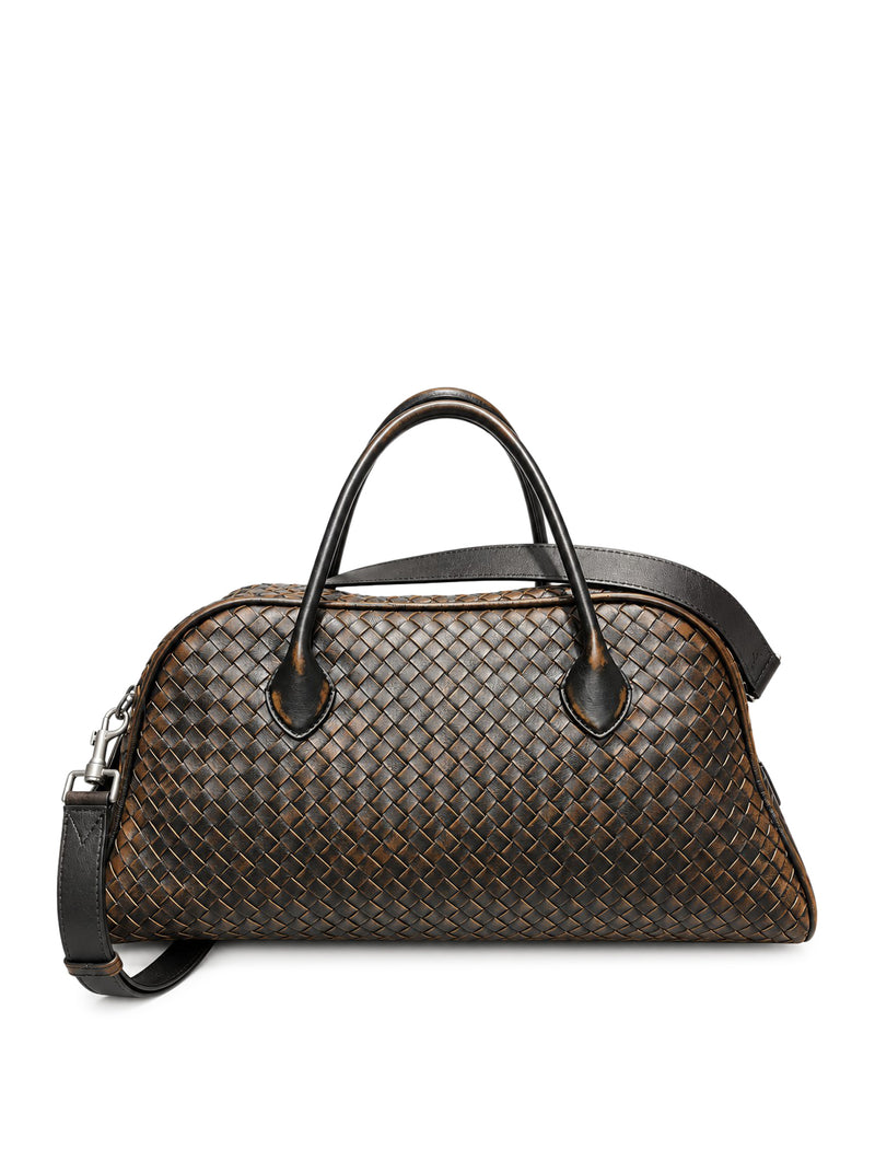 BORSA IN PELLE INTRECCIATA