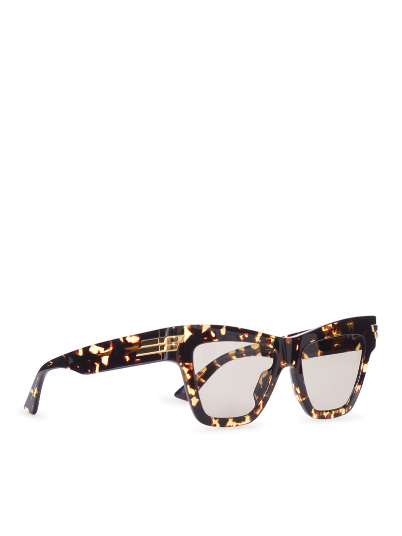 OCCHIALI DA SOLE CAT-EYE IN ACETATO LUCIDO