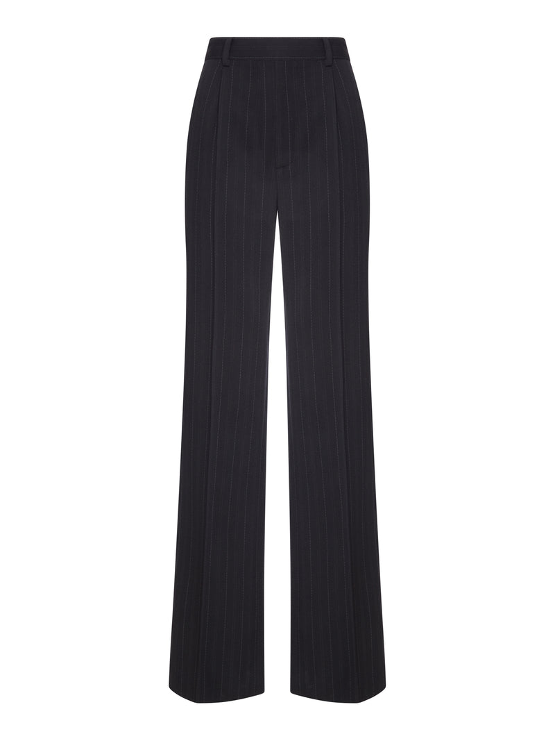 PANTALONI SARTORIALI IN CRÊPE GESSATO