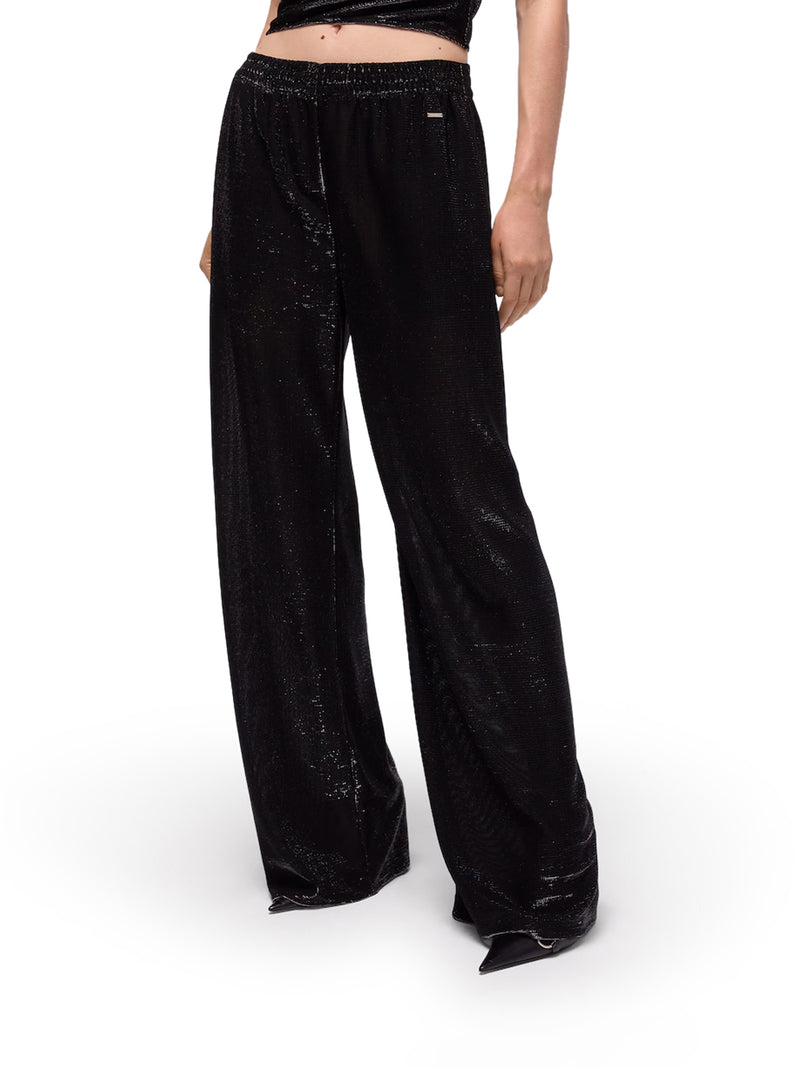 PANTALONE IN JERSEY CON EFFETTO IRIDESCENTE