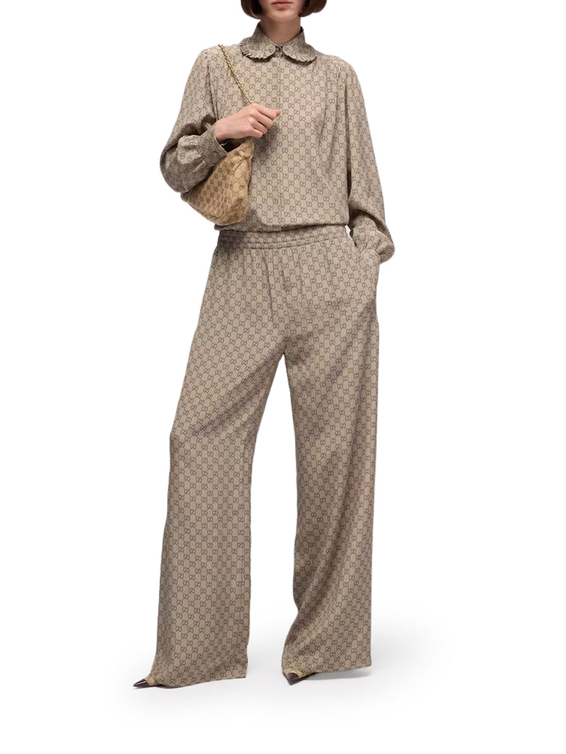 CAMICIA STAMPATA IN SETA CRÊPE DE CHINE