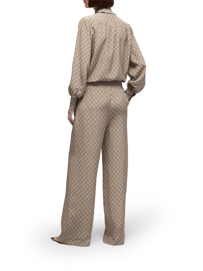 CAMICIA STAMPATA IN SETA CRÊPE DE CHINE