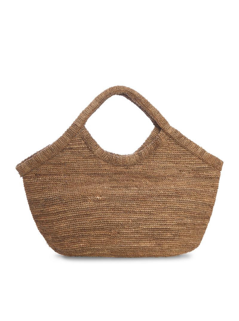 BORSA SHOPPER IN RAFIA INTRECCIATA