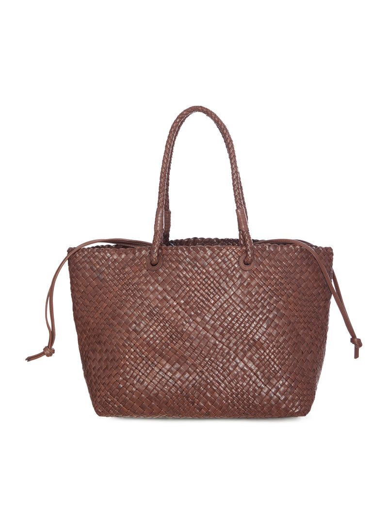BORSA TOTE IN PELLE INTRECCIATA