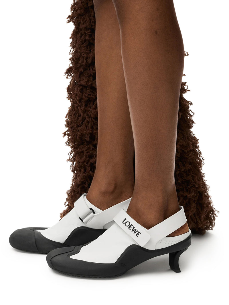SLINGBACK DIVE IN PELLE DI VITELLO STRETCH