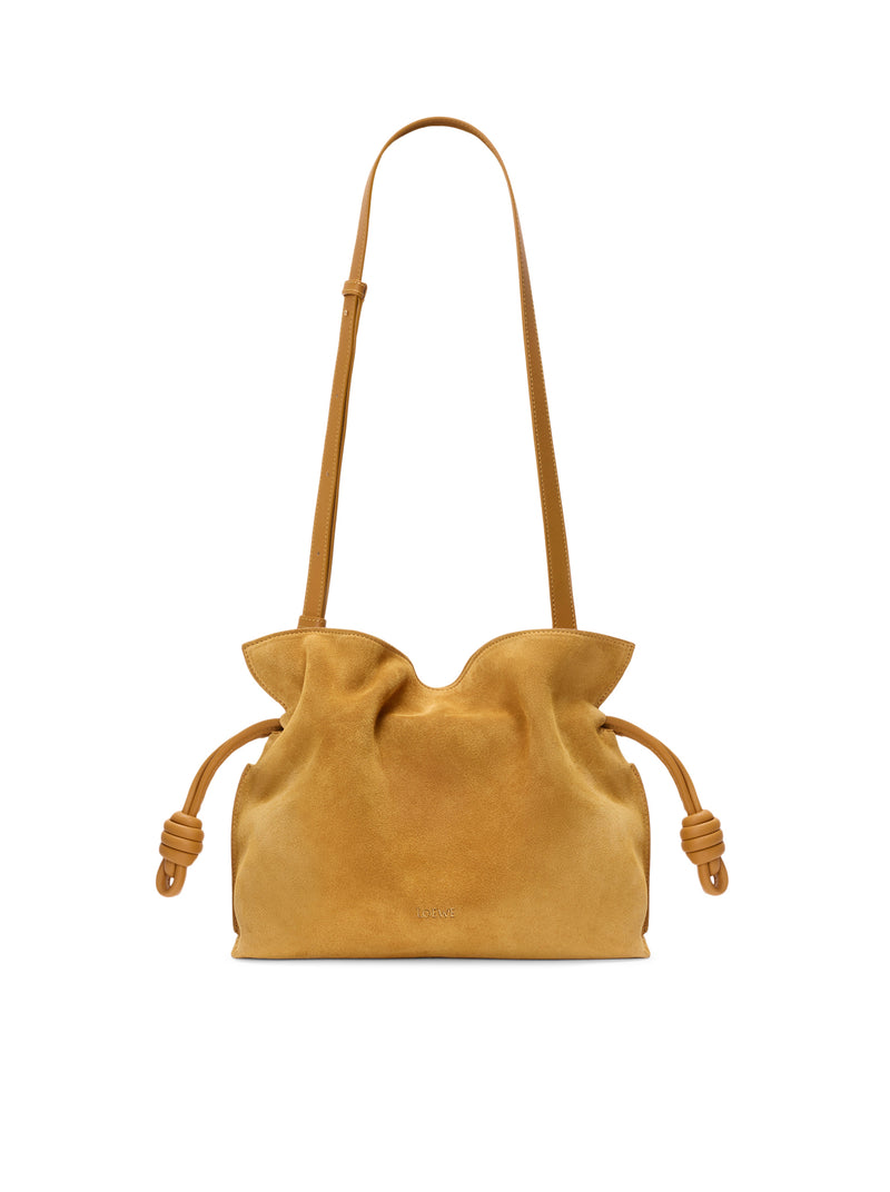 BORSA FLAMENCO CLUTCH MEDIA IN PELLE SCAMOSCIATA