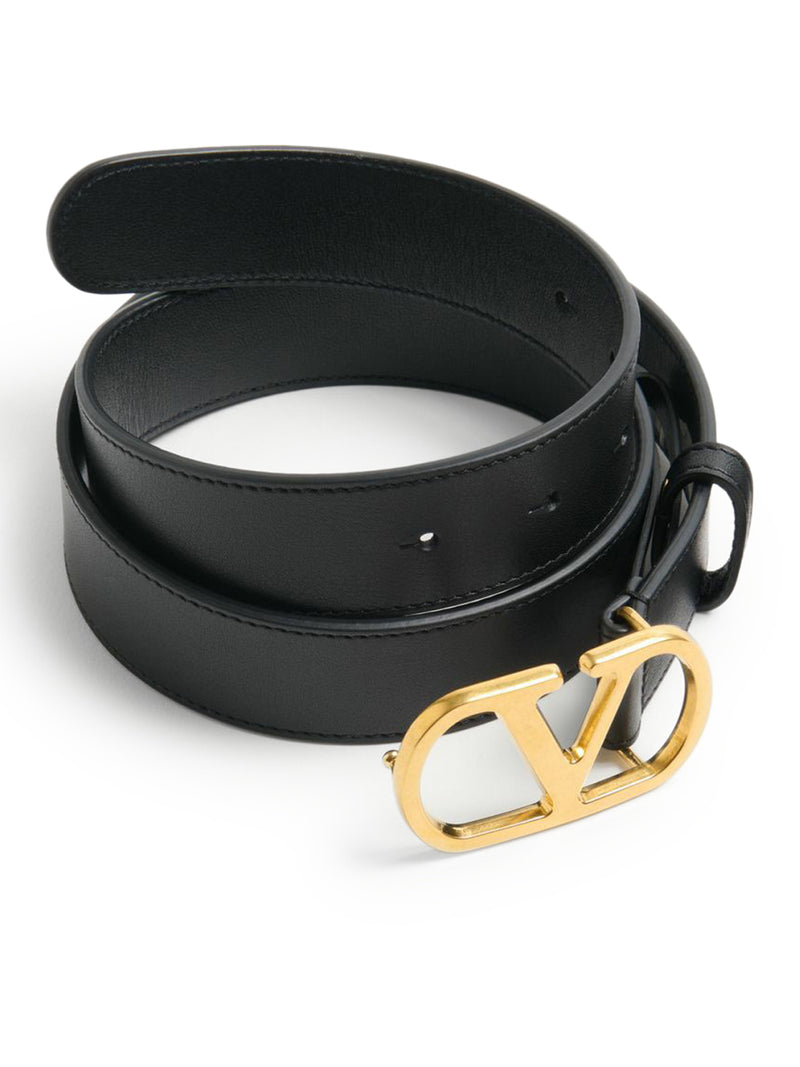 CINTURA VLOGO SIGNATURE IN VITELLO 30 MM