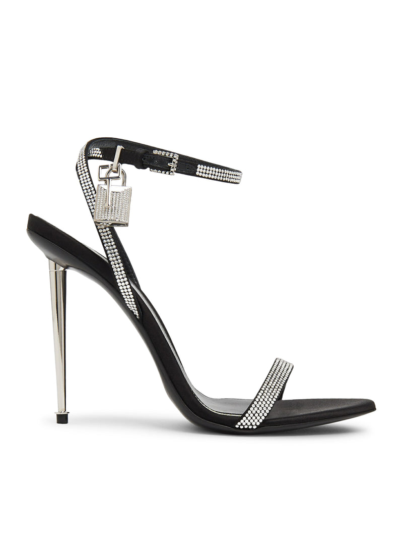 SANDALI PADLOCK NAKED CON CRISTALLI