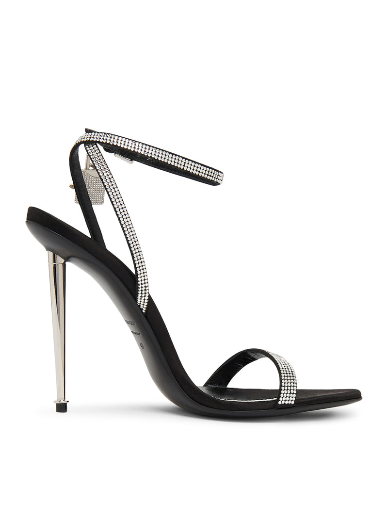 SANDALI PADLOCK NAKED CON CRISTALLI