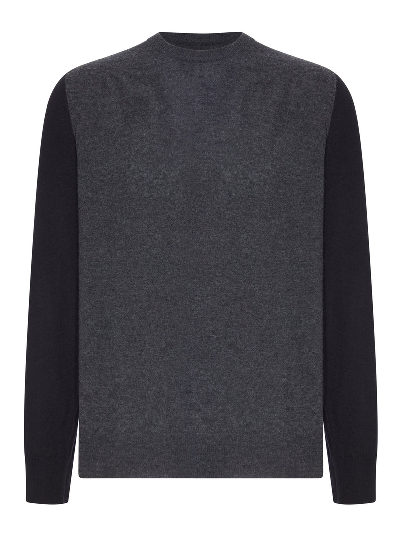 MAGLIA GIROCOLLO COLOR BLOCK