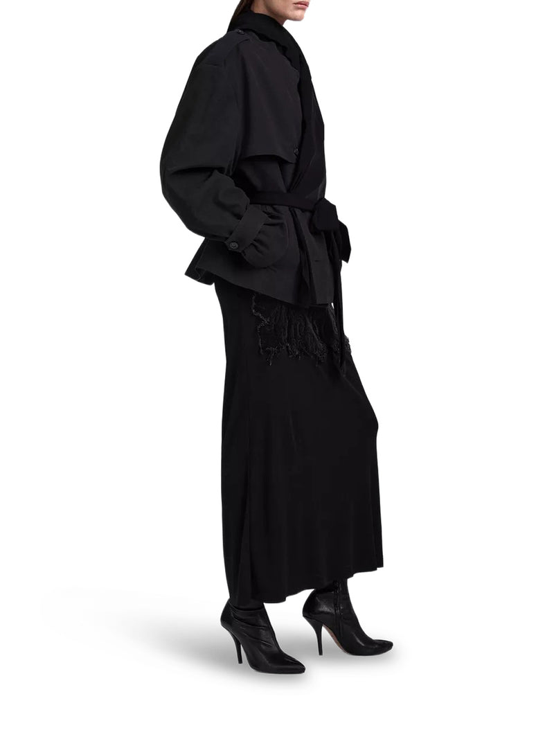 TRENCH CORTO DRAPPEGGIATO