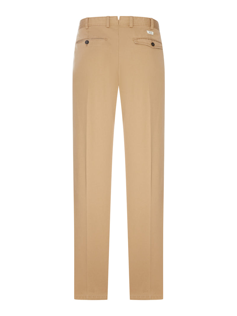 PANTALONI CHINO IN COTONE CON PIEGA STIRATA