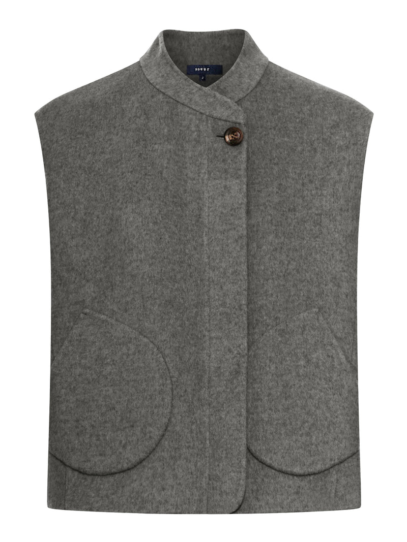 GILET ADELINE IN LANA DOUBLE FACE