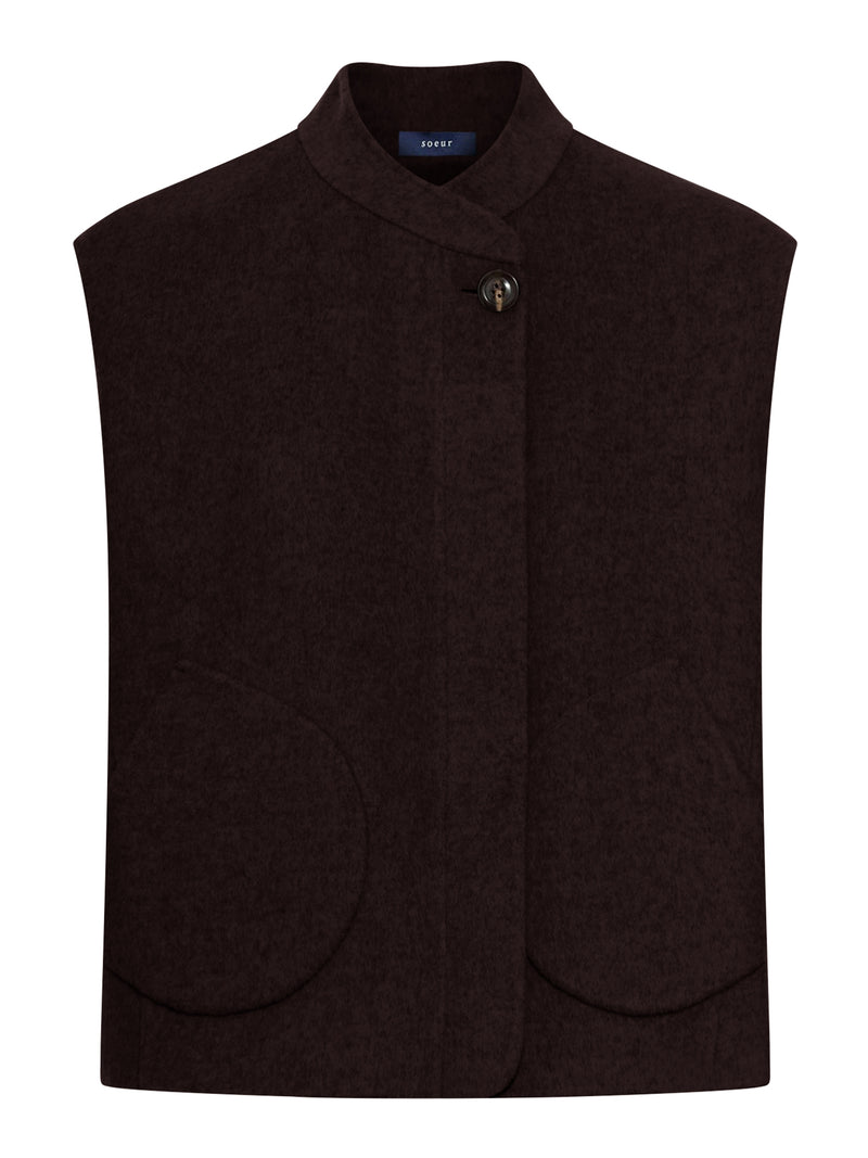 GILET ADELINE IN LANA DOUBLE FACE