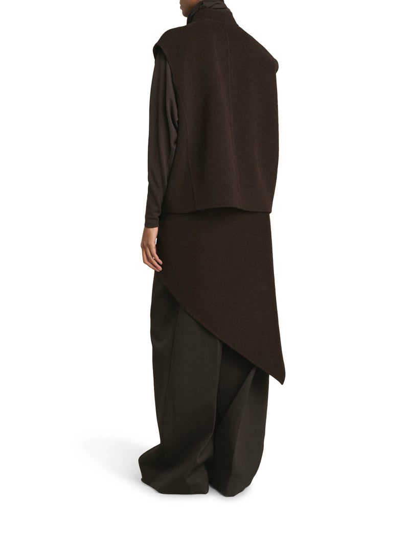 GILET ADELINE IN LANA DOUBLE FACE