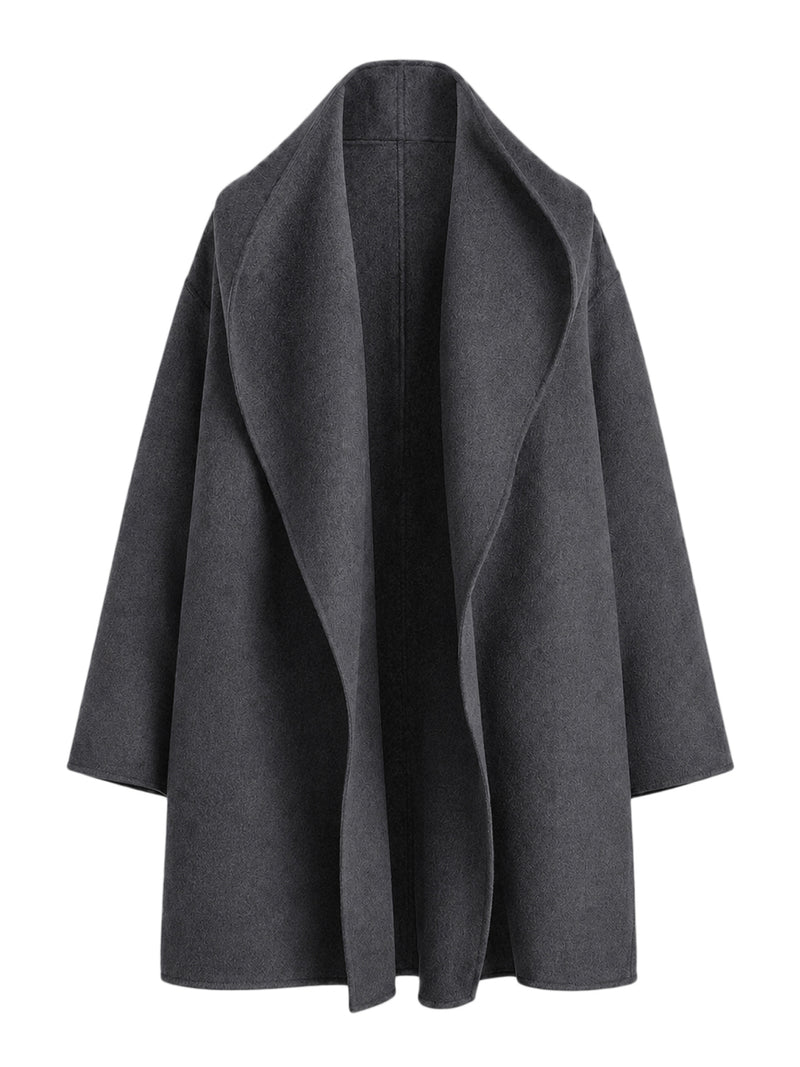 CAPPOTTO A VESTAGLIA CON CAPPUCCIO