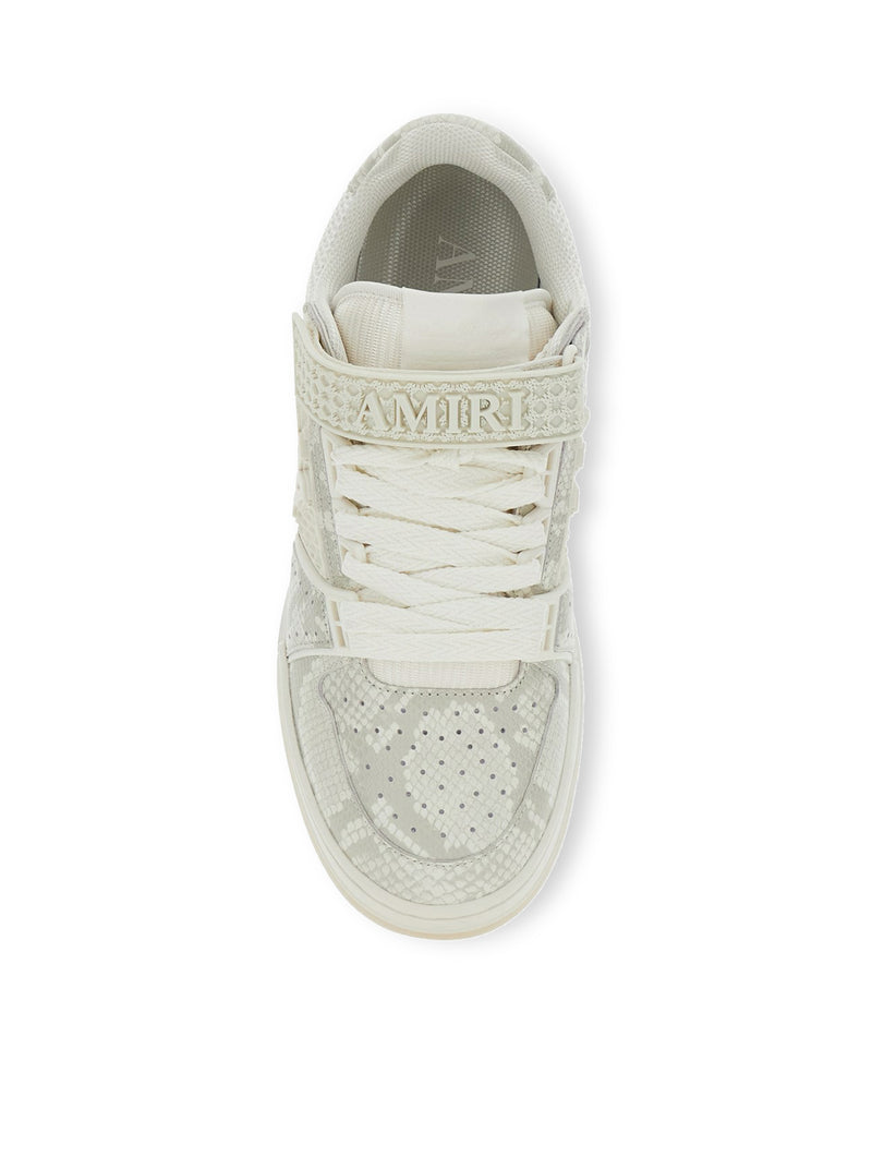 SNEAKER SKYLINE IN PELLE E MESH CON STAMPA PITONE