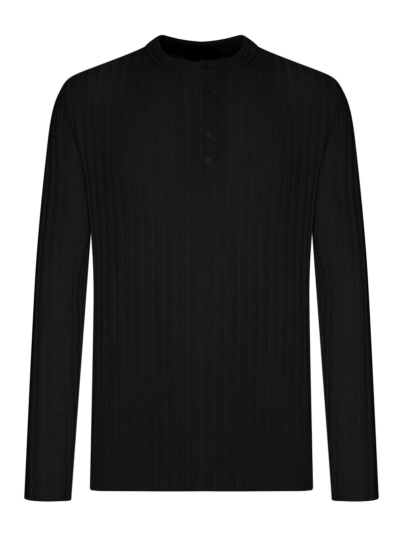 MAGLIA HENLEY A MANICHE LUNGHE IN MAGLIA A COSTE