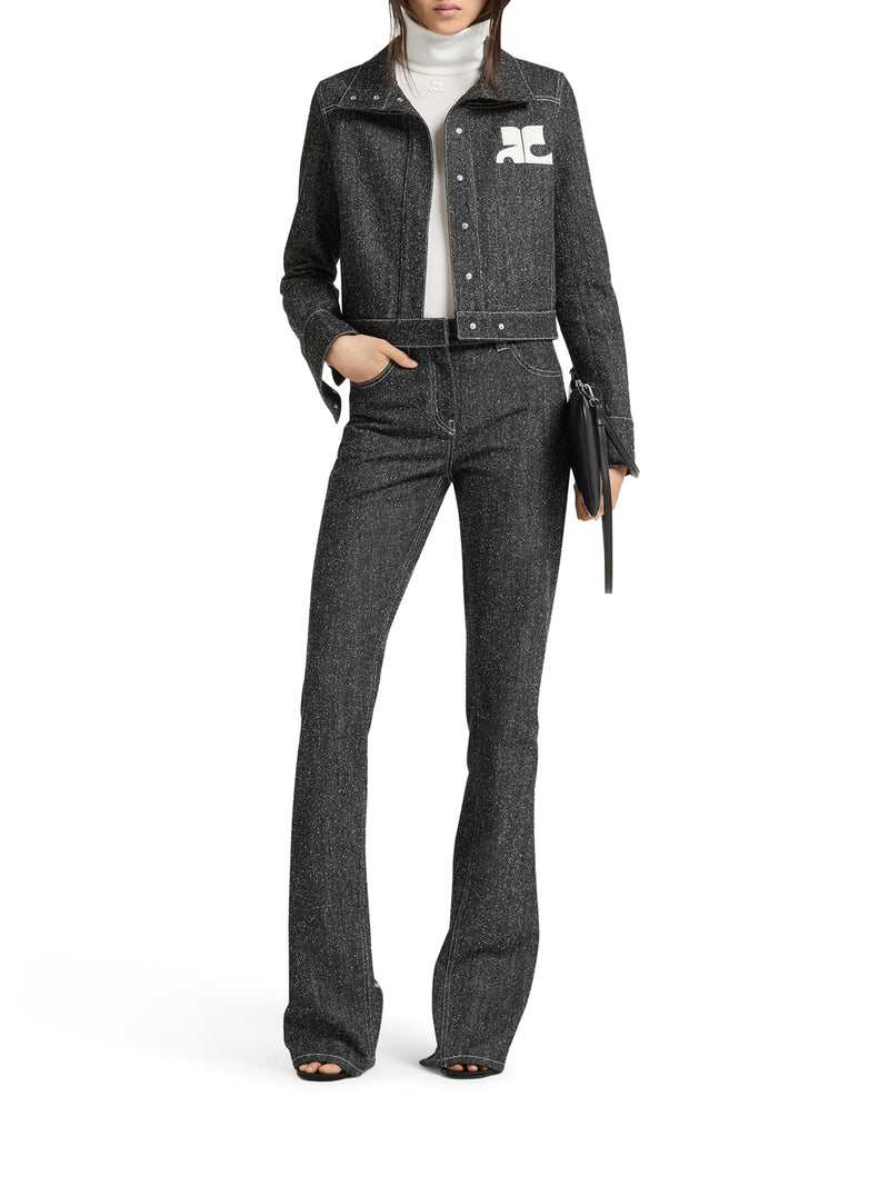 GIACCA IN TWEED DI JEANS