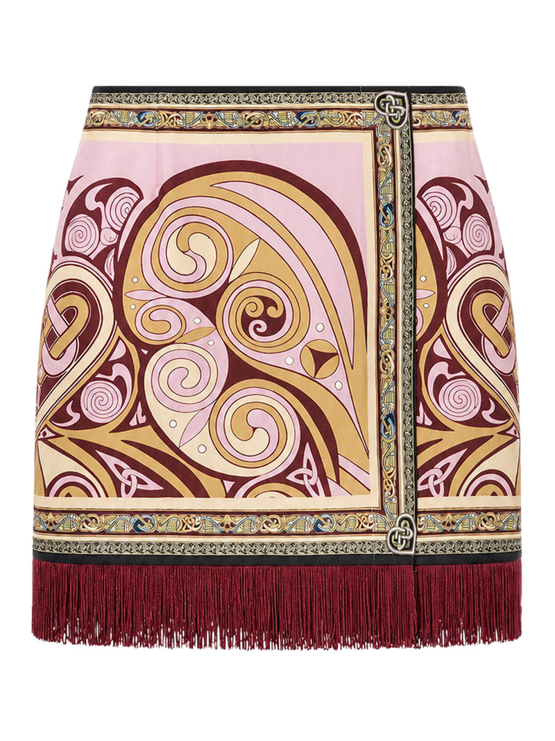 MINIGONNA FOULARD IN SETA