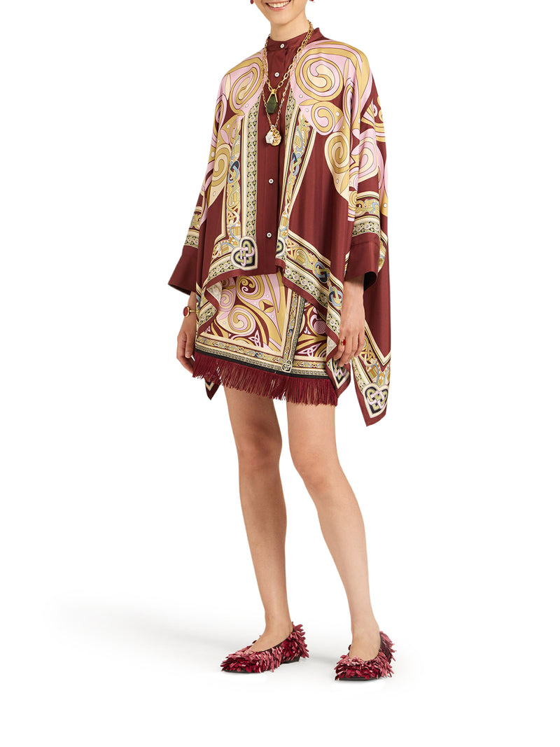 MINIGONNA FOULARD IN SETA