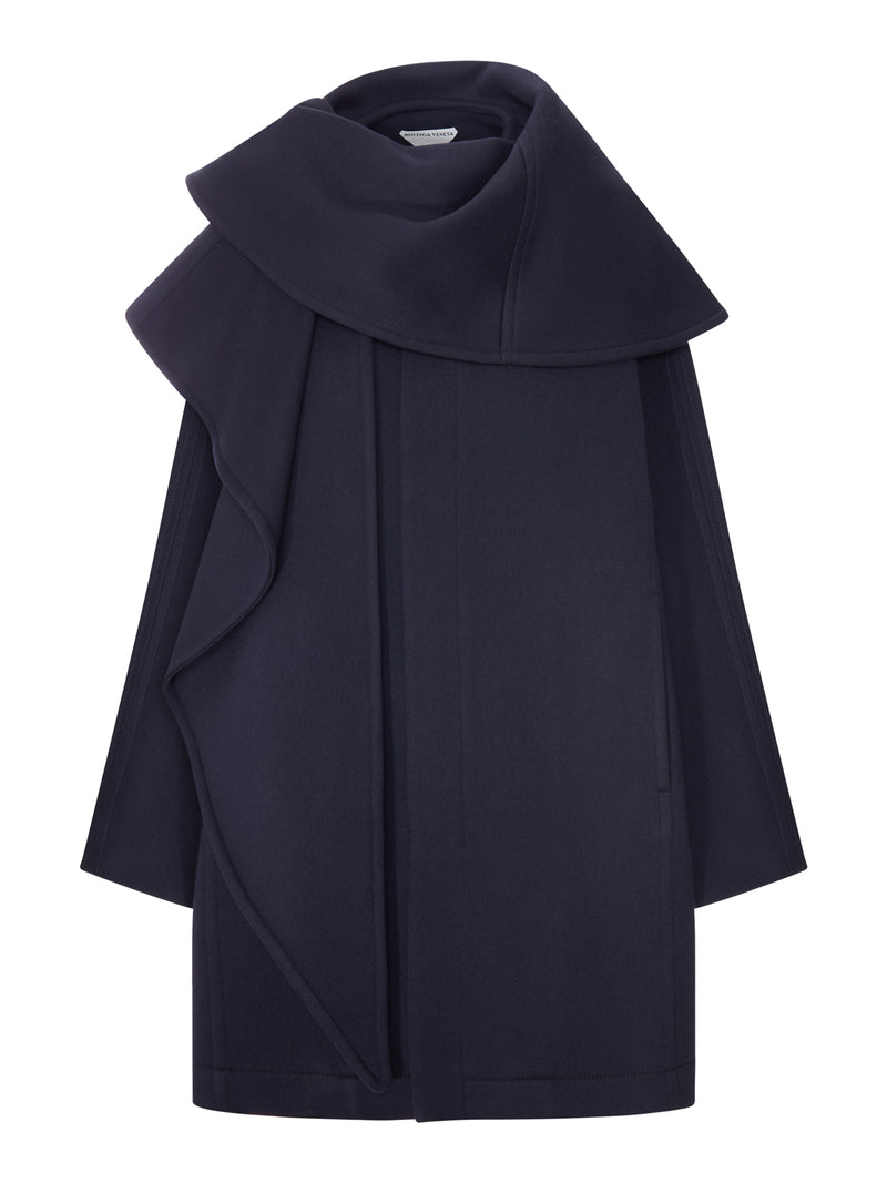 CAPPOTTO CON MAXI COLLO DRAPPEGGIATO