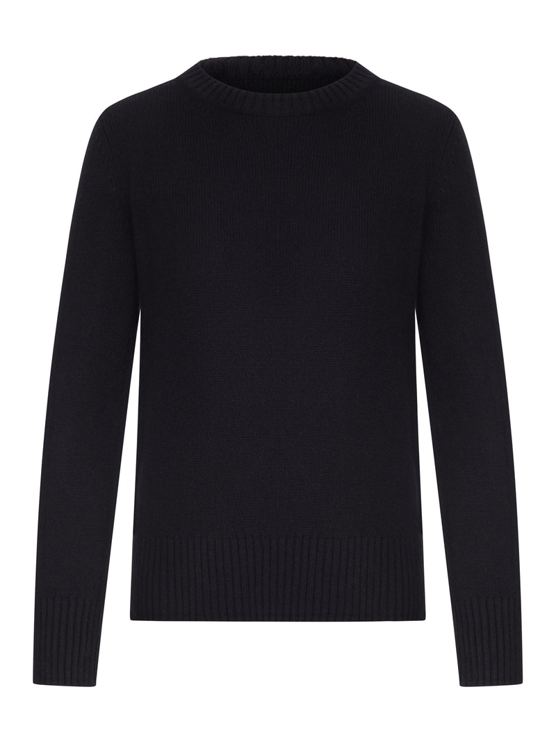 MAGLIONE GIROCOLLO IN MAGLIA LISCIA