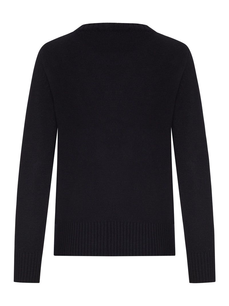 MAGLIONE GIROCOLLO IN MAGLIA LISCIA