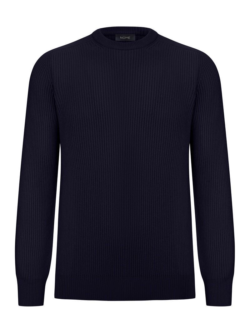 MAGLIONE GIROCOLLO IN MAGLIA A COSTE