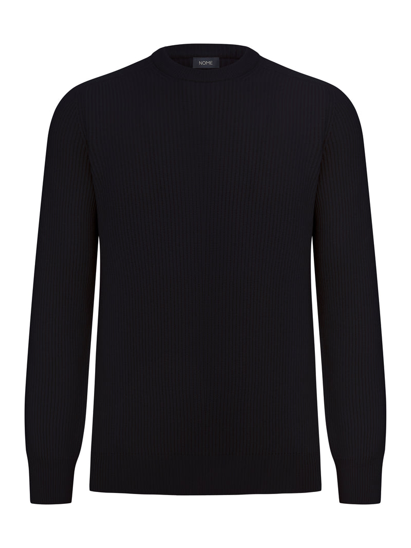 MAGLIONE GIROCOLLO IN MAGLIA A COSTE