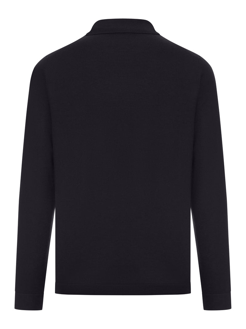 CARDIGAN IN MAGLIA FINE CON COLLO A REVERS
