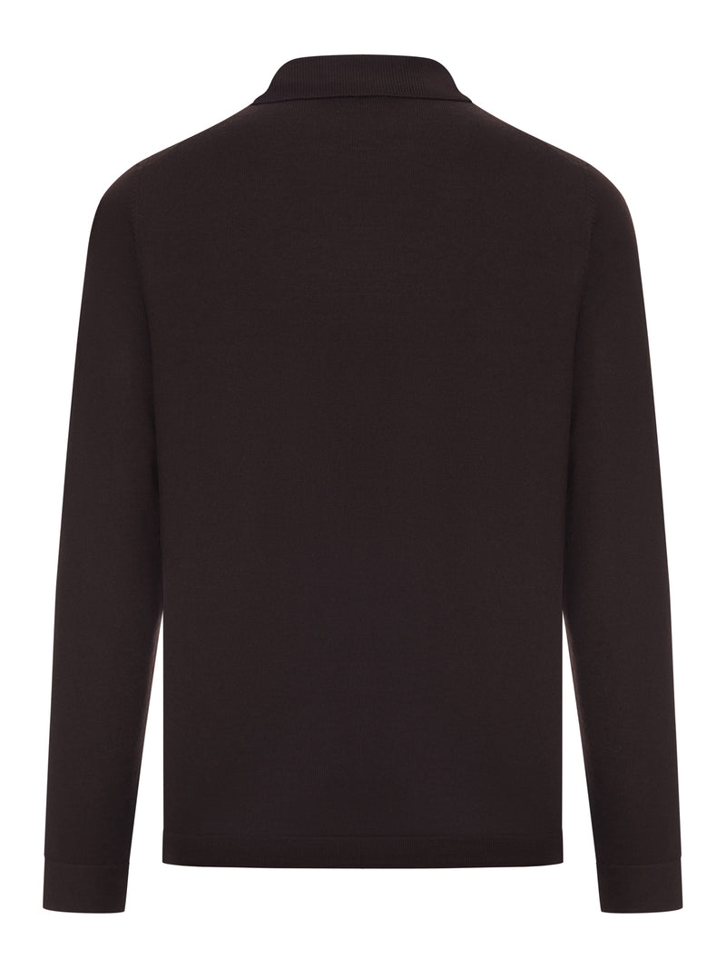 CARDIGAN IN MAGLIA FINE CON COLLO A REVERS