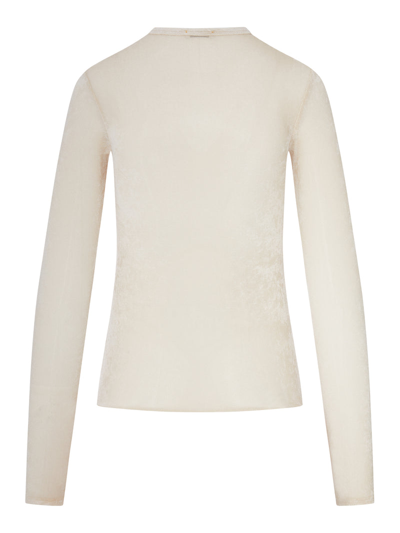 T-SHIRT EFFETTO VELLUTO MARMORIZZATO