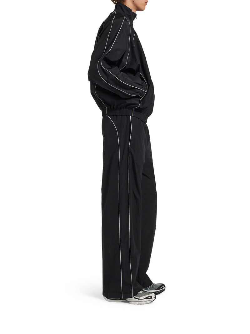 PANTALONI DA TUTA BODYS IN POPELINE DI COTONE TECNICO NERO